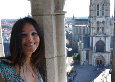Panorama est dal Campanile sulla Chiesa di san Nicola,-Gent