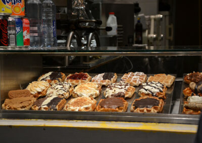 Waffels in vetrina a Buxelles