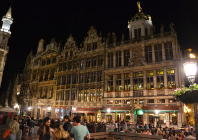 La Grand Place di sera -Bruxelles