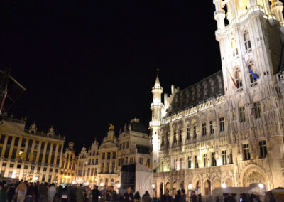 La Grand Place di sera -Bruxelles