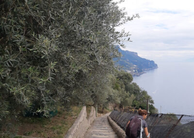 Le scale in discesa da Ravello verso Minori