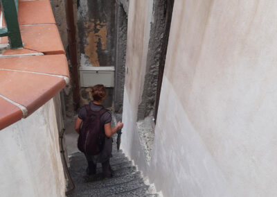 La discesa verso la piazzetta di Atrani