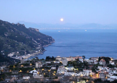 La veduta su Ravello dal B&B Guest Malù di Roberta a Scala