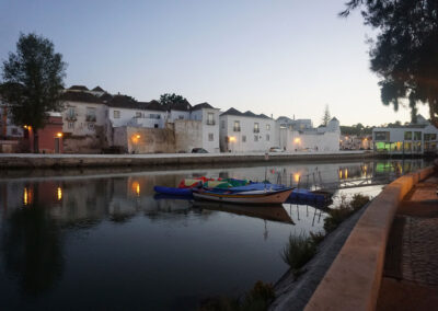 Rue Borda ’Agua da Asseca, Tavira sera