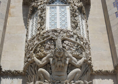 Dettaglio Portico di Tritone, Palacio Nacional de la Pena, Sintra
