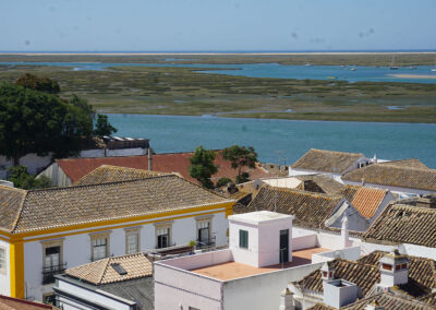 Panorama Ria Formosa dalla Torre Campanaria, Faro