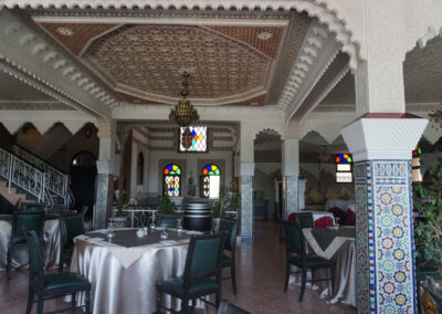 Interni del ristorante Collier de la Colombe, Meknes