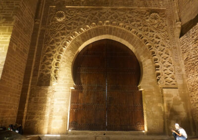Bāb al Wudāyya di notte, Rabat
