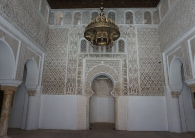 La Sala di Preghiera Madrasa Ben Youssef, Medina Marrakech