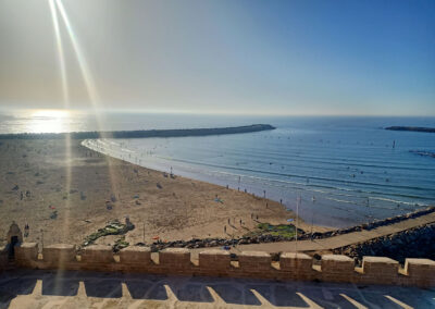 Panorama Plage de Rabat dalla Kasbah des Oudias