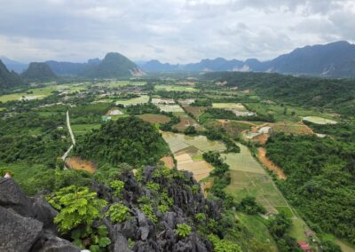 panorama Nam Xay Viewpoint, Vang Vieng, Laos