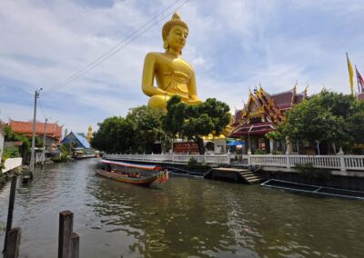 giro in barca khlong Thonburi, Bangkok giro in barca khlong Thonburi, Bangkok, Thailandia