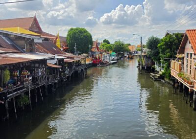 panorama khlond, Khlong Bang Luang, Bangkok, Thailandia